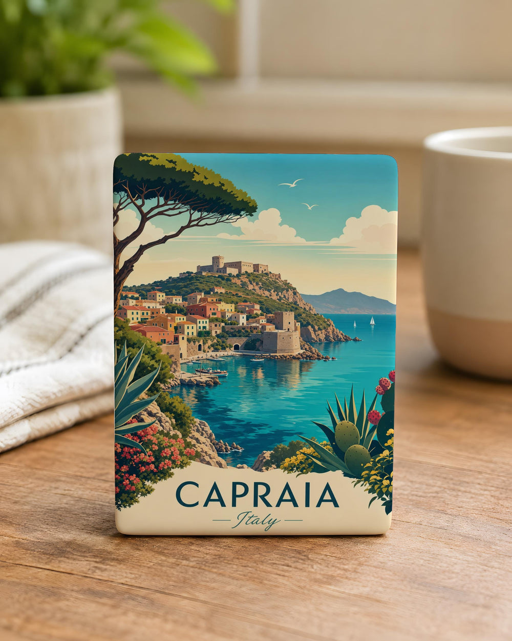 Capraia Italy Fridge Magnet, Capraia Island Souvenir Magnet, Tuscany Travel Keepsake, Italian Island Gift