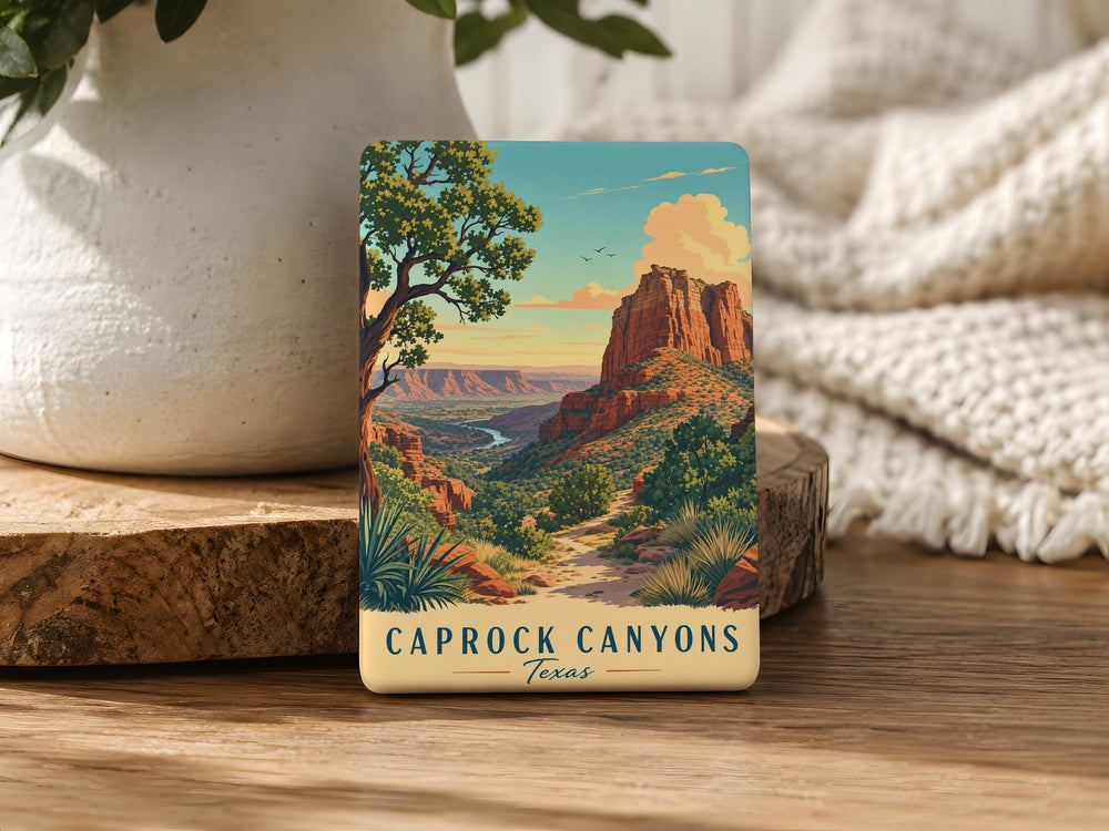 Caprock Canyons Texas Fridge Magnet, Caprock Canyons State Park Souvenir, Texas Canyon Landscape Magnet, Travel Keepsake Gift