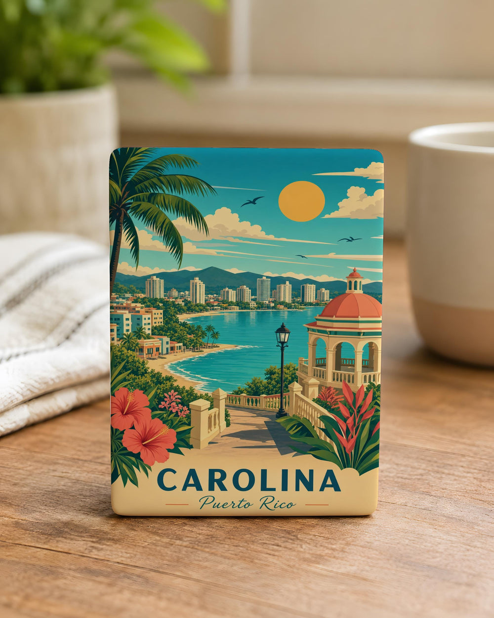 Carolina Puerto Rico Fridge Magnet, Carolina PR Souvenir Magnet, Puerto Rico Travel Gift, Caribbean Island Keepsake Magnet