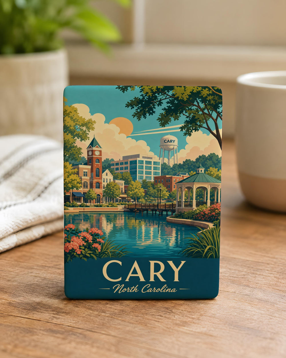 Cary NC Fridge Magnet, Cary North Carolina Souvenir Magnet, Cary City Travel Keepsake, North Carolina Gift Magnet