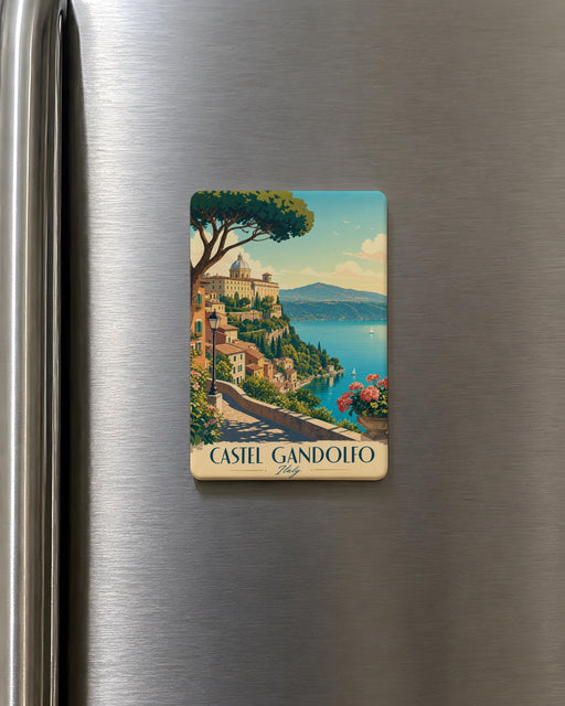 Castel Gandolfo Italy Fridge Magnet, Lake Albano Papal Palace Souvenir Magnet, Travel Gift, Rome Day Trip Keepsake