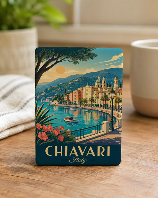 Chiavari Italy Fridge Magnet, Chiavari Travel Souvenir Magnet, Italian Riviera Coastal Town Magnet, Italy Vacation Keepsake Magnet