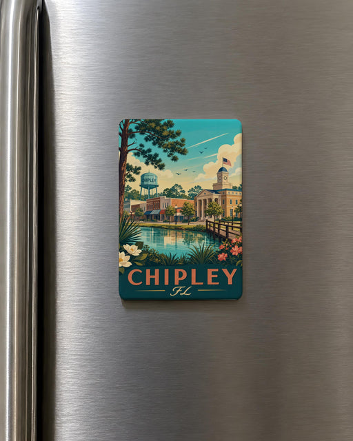 Chipley Florida Fridge Magnet, Chipley FL Souvenir Magnet, Washington County Florida Travel Gift, Chipley FL Keepsake Magnet
