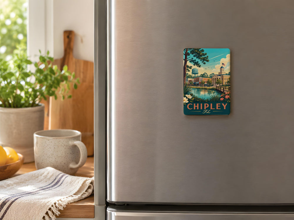Chipley Florida Fridge Magnet, Chipley FL Souvenir Magnet, Washington County Florida Travel Gift, Chipley FL Keepsake Magnet