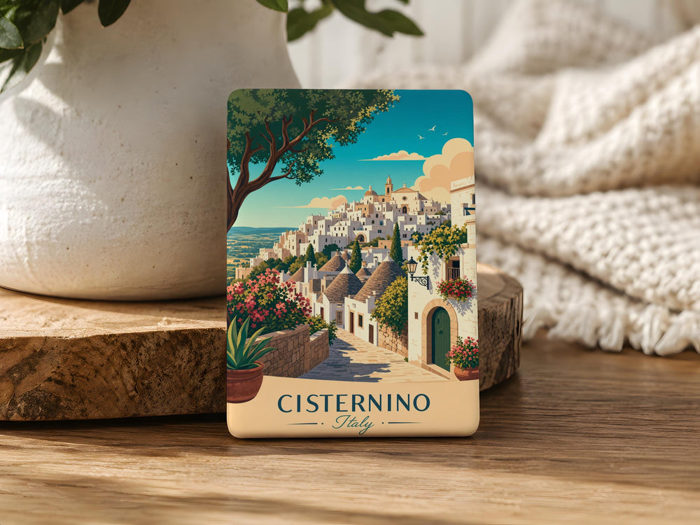 Cisternino Italy Fridge Magnet, Cisternino Puglia Souvenir Magnet, Italian Village Travel Keepsake Magnet, Italy Gift Magnet