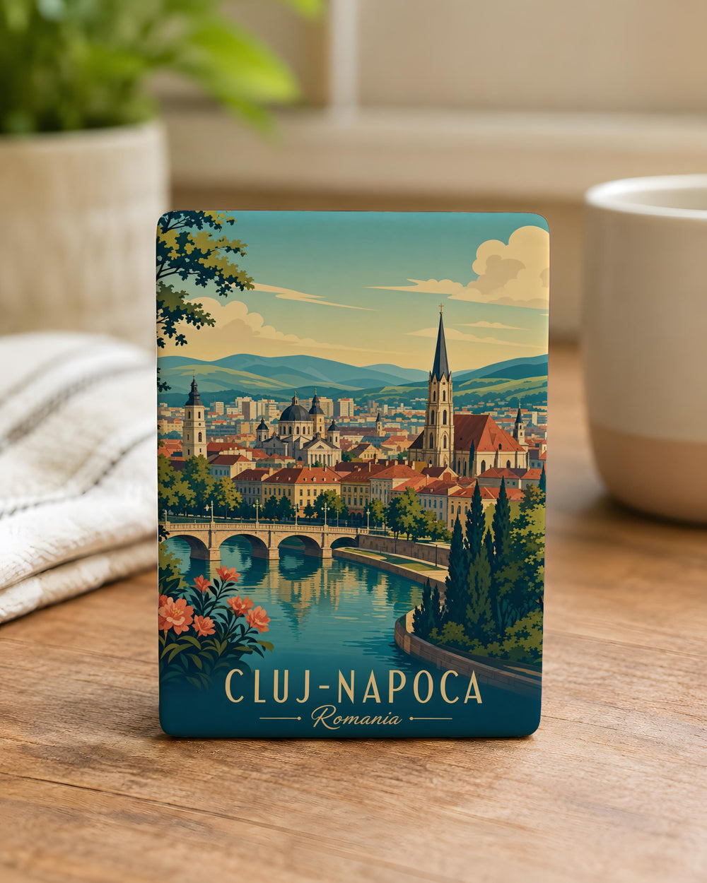 Cluj-Napoca Romania Fridge Magnet, Cluj-Napoca Souvenir Magnet, Romania Travel Magnet, Transylvania Magnet, Cluj Gift