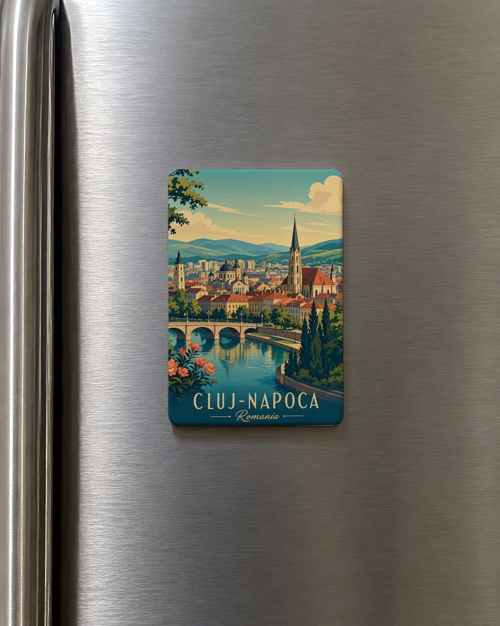 Cluj-Napoca Romania Fridge Magnet, Cluj-Napoca Souvenir Magnet, Romania Travel Magnet, Transylvania Magnet, Cluj Gift