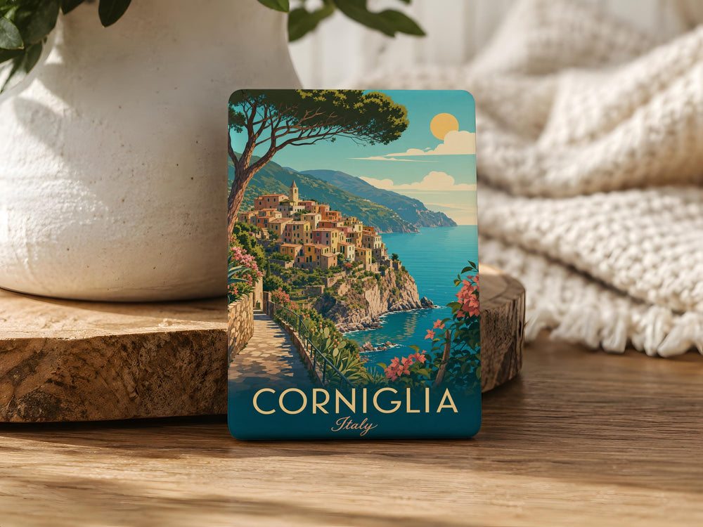 Corniglia Fridge Magnet, Corniglia Italy Souvenir Magnet, Cinque Terre Travel Magnet, Italian Coastal Village Magnet, Liguria Gift Magnet