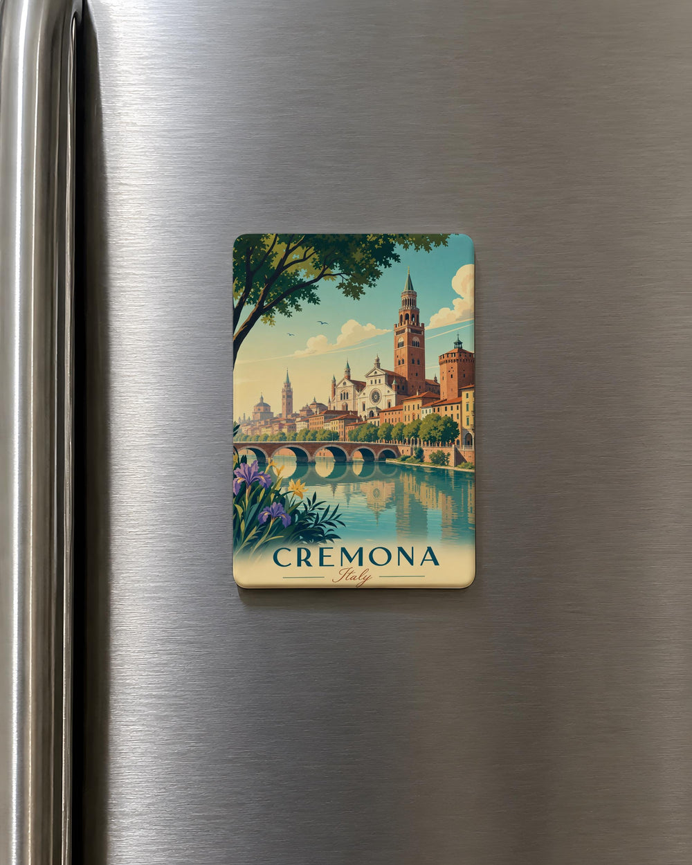 Cremona Italy Fridge Magnet, Cremona City Landmark Souvenir Magnet, Italy Travel Gift, Italian City Keepsake Magnet