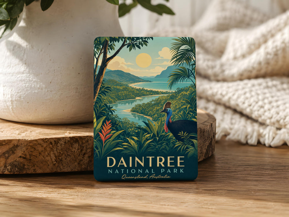 Daintree National Park Fridge Magnet, Australia Rainforest Souvenir Magnet, Nature Travel Keepsake, Tropical Forest Landmark Gift