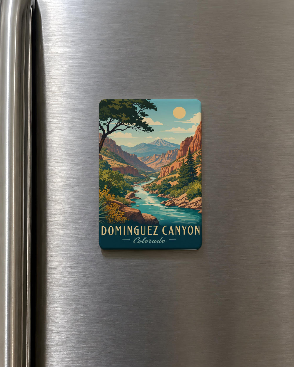 Dominguez Canyon Fridge Magnet, Colorado Canyon Landscape Souvenir Magnet, Outdoor Hiking Adventure Gift