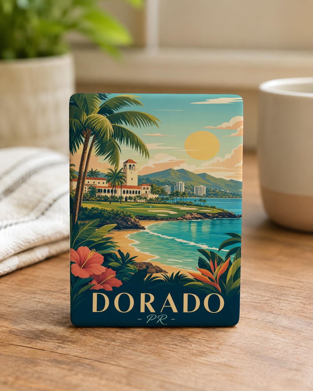 Dorado Puerto Rico Fridge Magnet, Dorado PR Souvenir Magnet, Puerto Rico Travel Keepsake, Island Vacation Gift