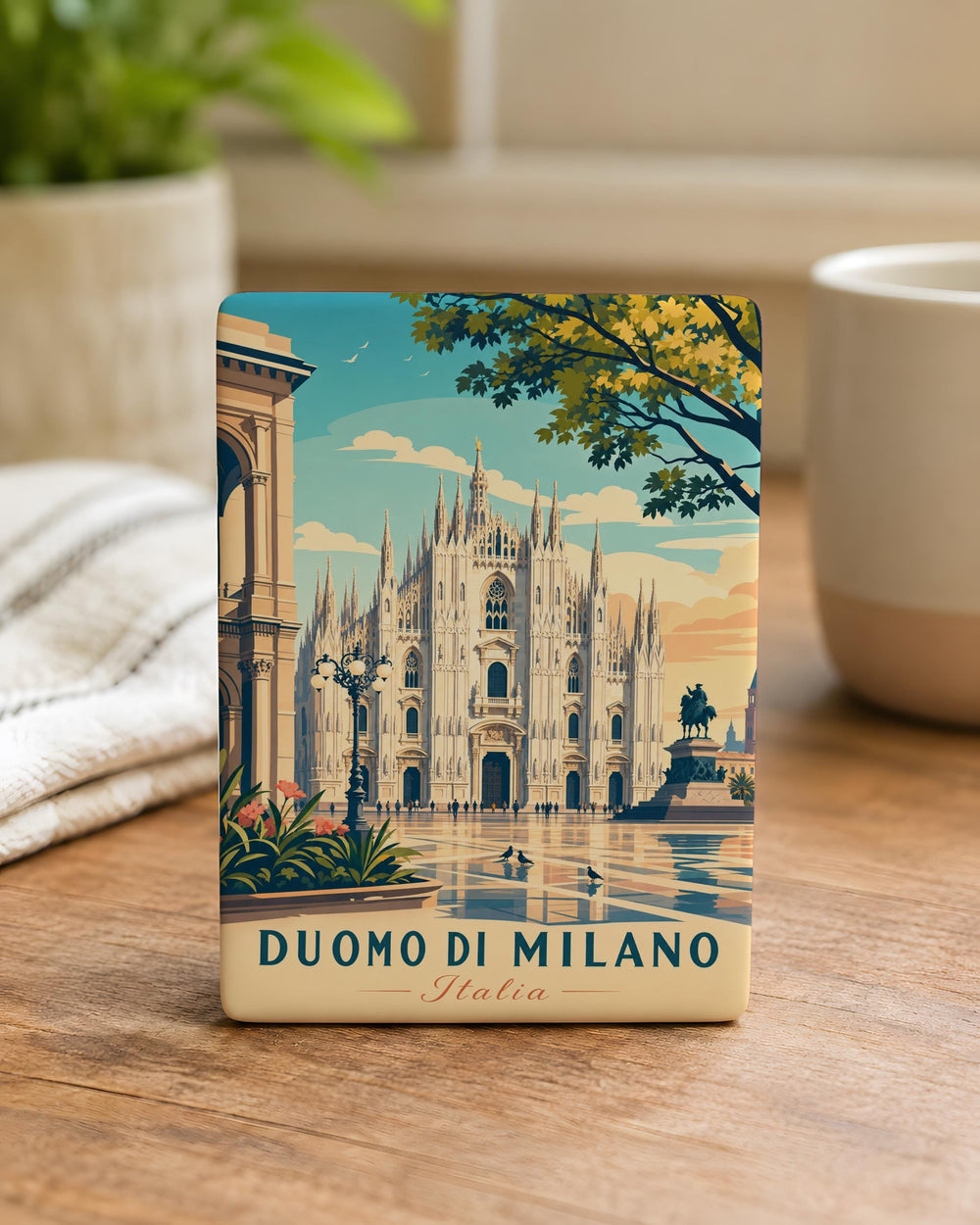 Duomo di Milano Fridge Magnet, Milan Cathedral Souvenir Magnet, Italy Landmark Travel Gift, Gothic Cathedral Magnet