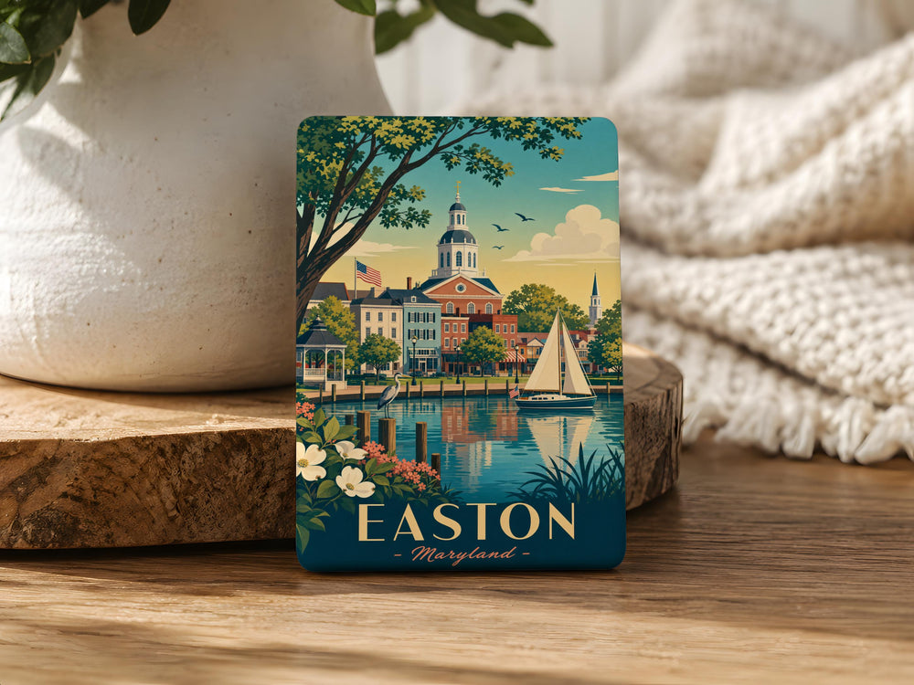Easton, Maryland Fridge Magnet - Easton MD Souvenir Magnet, Talbot County Travel Keepsake, Eastern Shore Gift