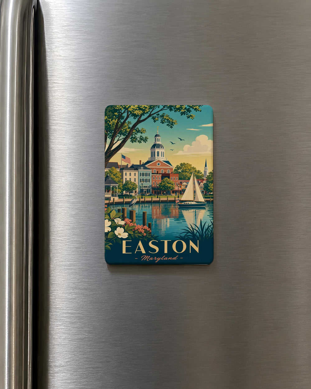 Easton, Maryland Fridge Magnet - Easton MD Souvenir Magnet, Talbot County Travel Keepsake, Eastern Shore Gift