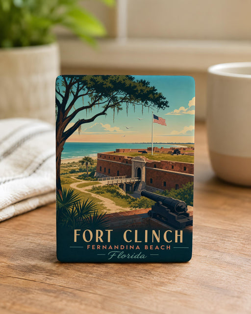 Fort Clinch Fridge Magnet, Fort Clinch State Park Souvenir, Fernandina Beach Florida Travel Keepsake Magnet