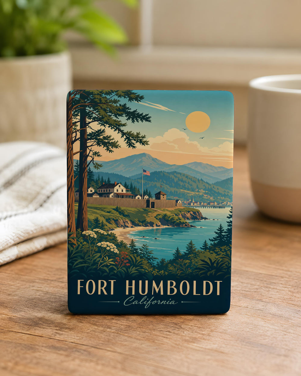 Fort Humboldt Fridge Magnet, Historic Fort Landmark Souvenir, Eureka California Coastal Heritage Gift
