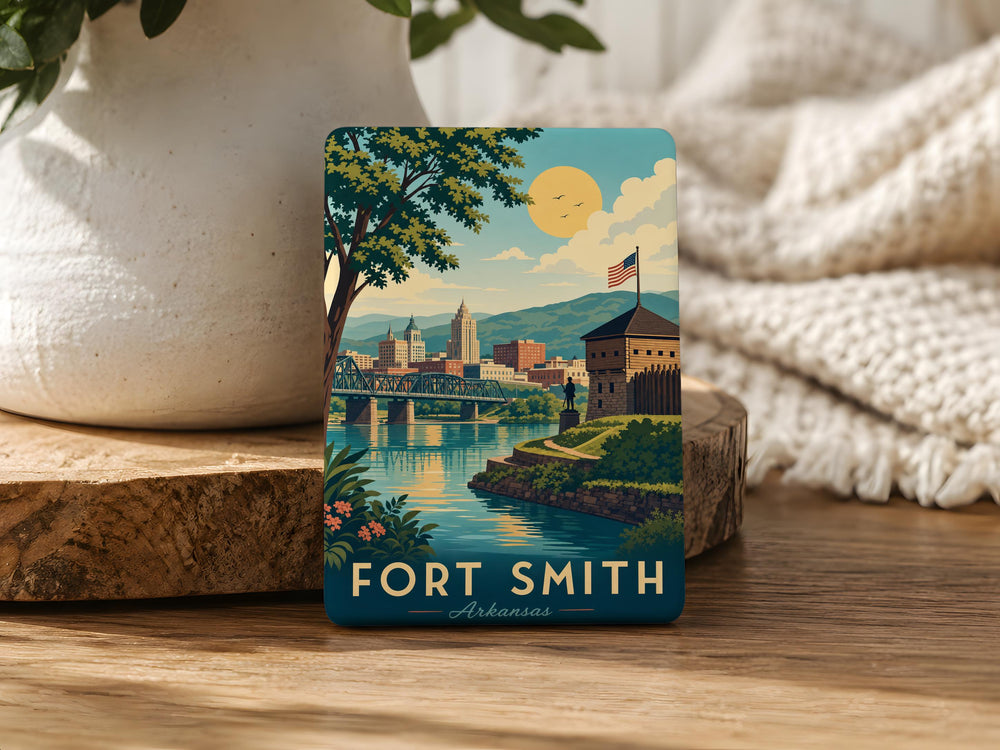 Fort Smith Fridge Magnet, Fort Smith Arkansas Souvenir Magnet, Historic Downtown Fort Smith Travel Keepsake Magnet