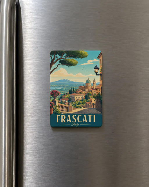 Frascati Italy Fridge Magnet, Frascati Town Souvenir Magnet, Lazio Travel Keepsake, Italian Village Landmark Magnet