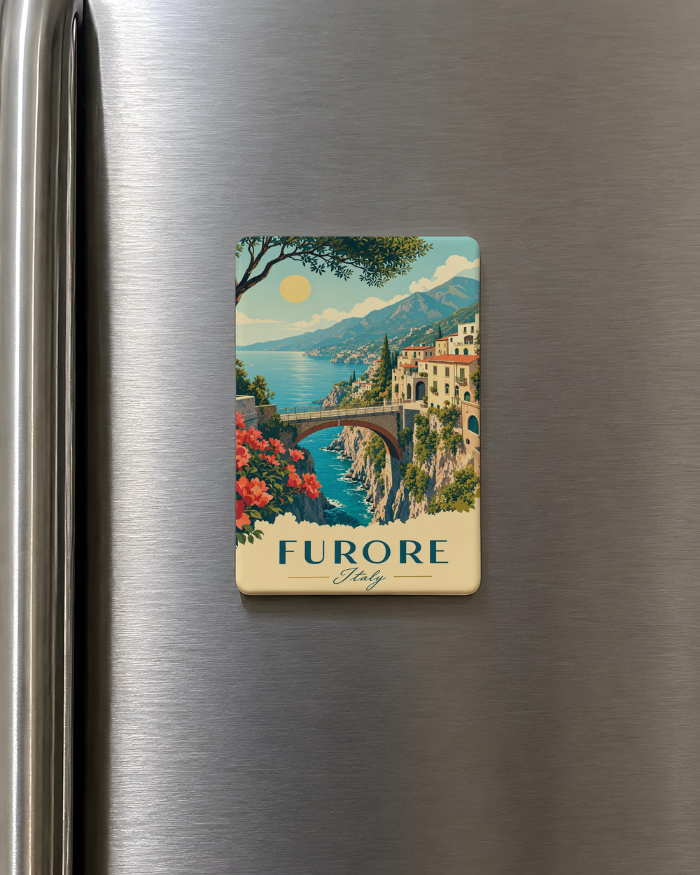 Furore Italy Fridge Magnet, Amalfi Coast Travel Souvenir Magnet, Italian Coastal Town Keepsake Magnet, Italy Vacation Gift
