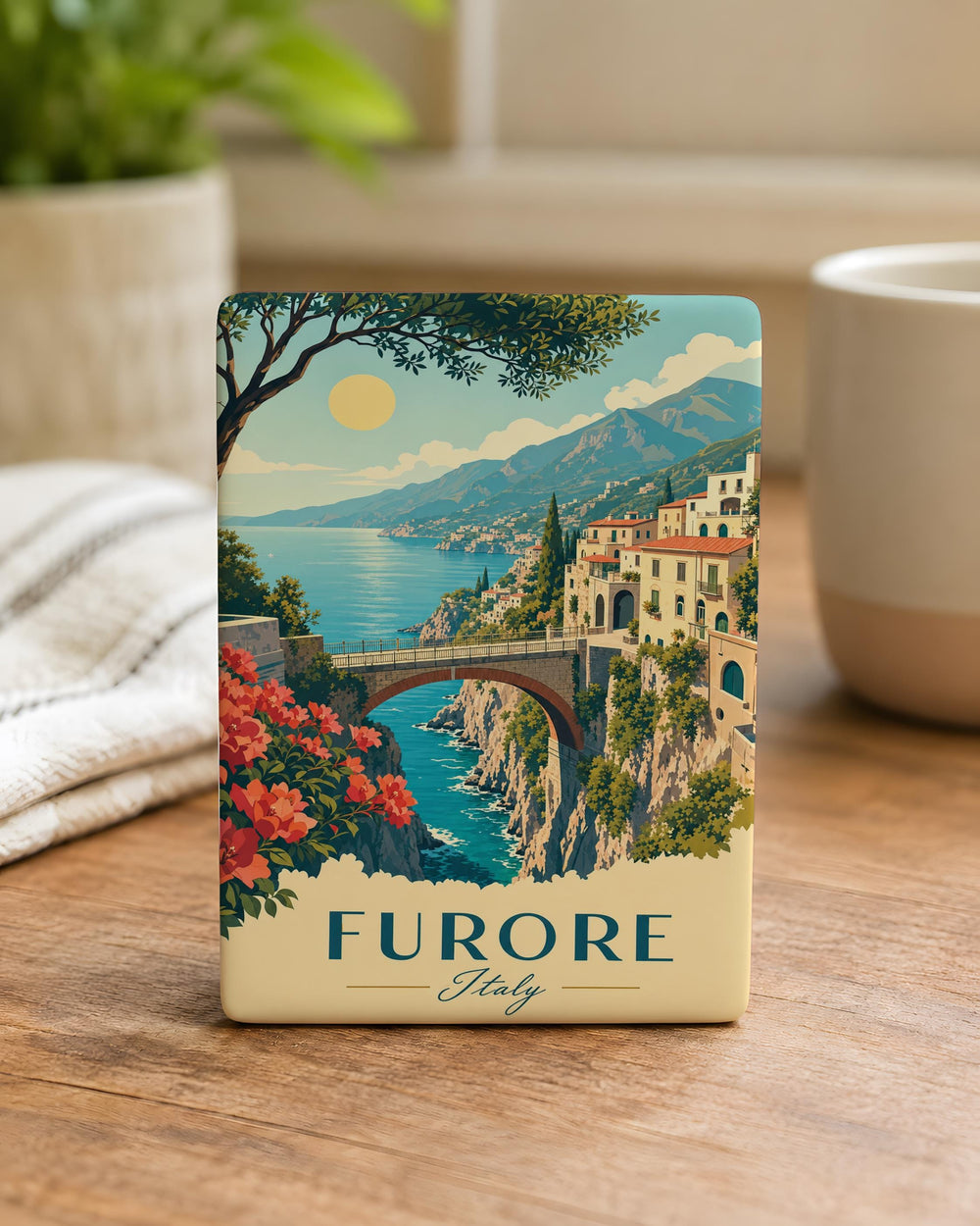 Furore Italy Fridge Magnet, Amalfi Coast Travel Souvenir Magnet, Italian Coastal Town Keepsake Magnet, Italy Vacation Gift