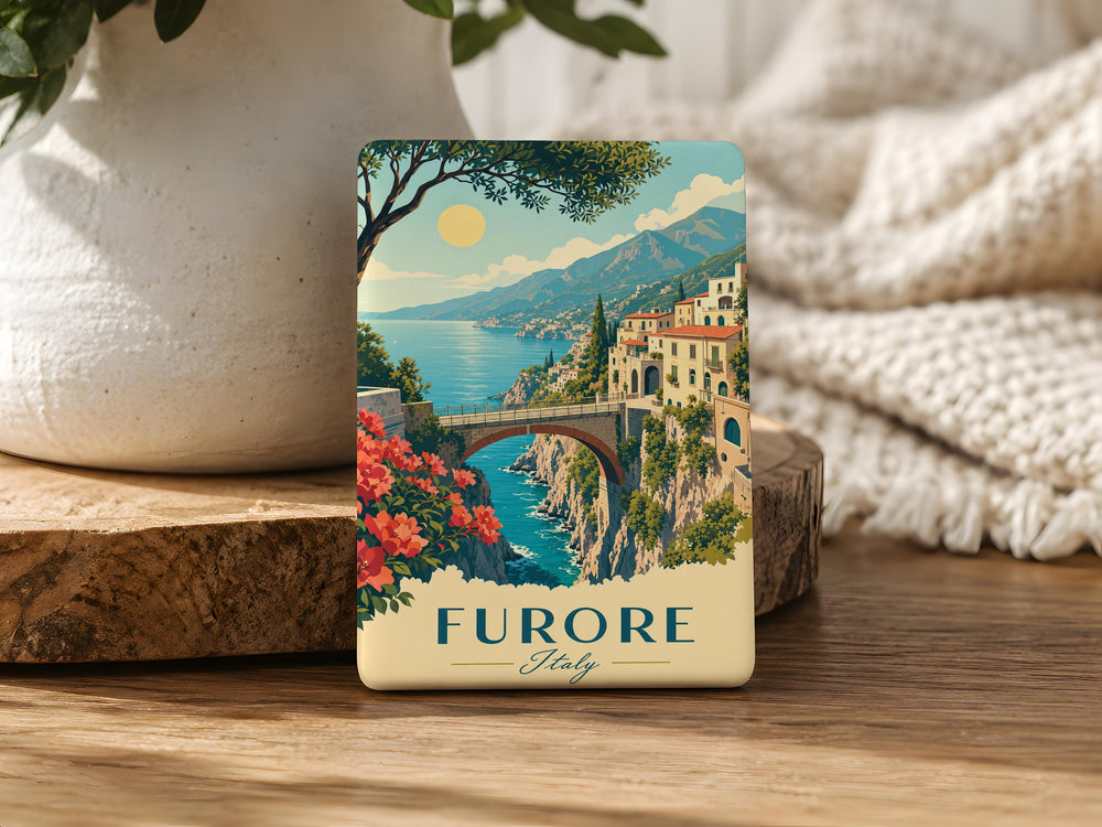 Furore Italy Fridge Magnet, Amalfi Coast Travel Souvenir Magnet, Italian Coastal Town Keepsake Magnet, Italy Vacation Gift