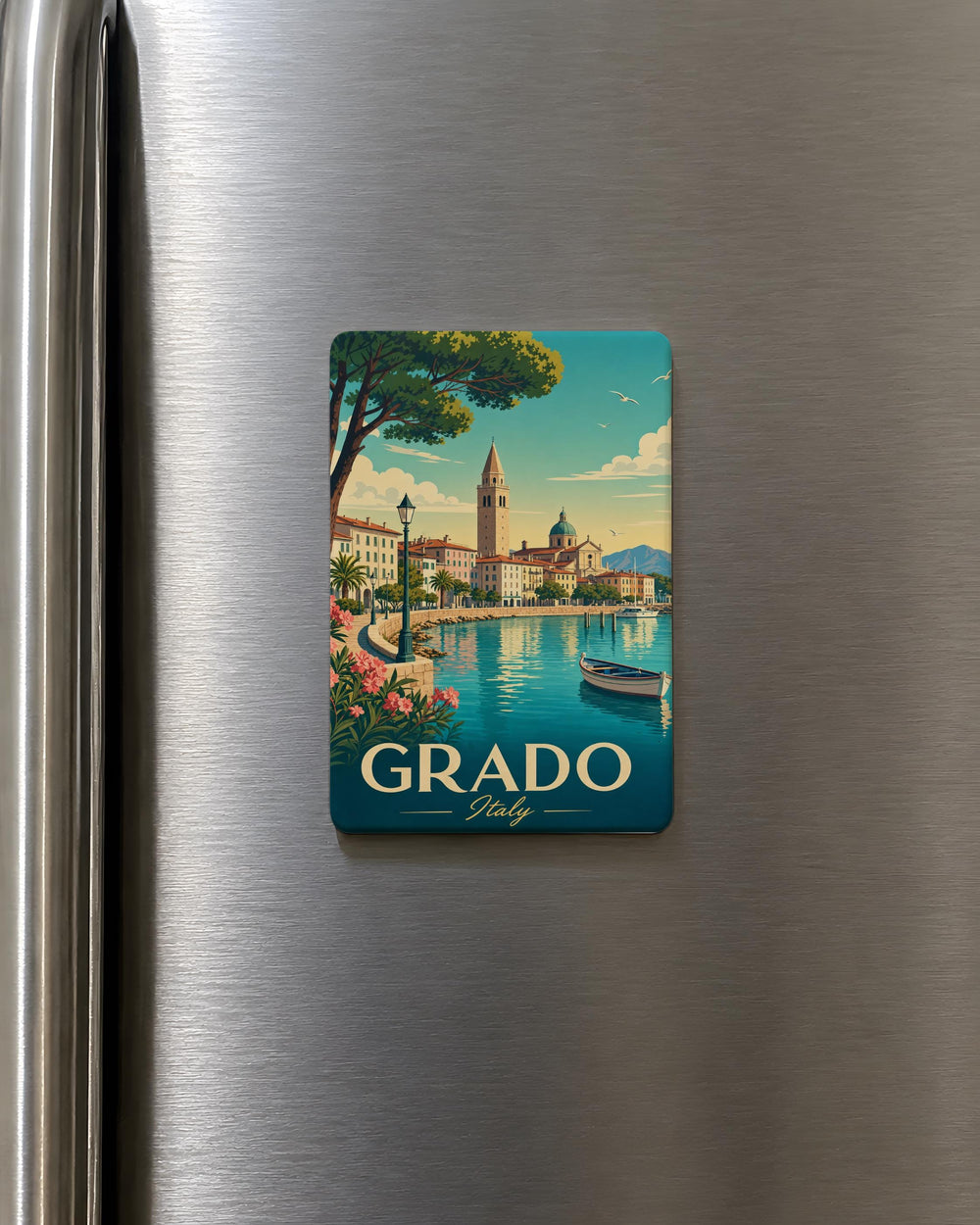 Grado Italy Fridge Magnet, Grado Coastal Town Souvenir Magnet, Italy Travel Gift, Adriatic Sea Destination Magnet
