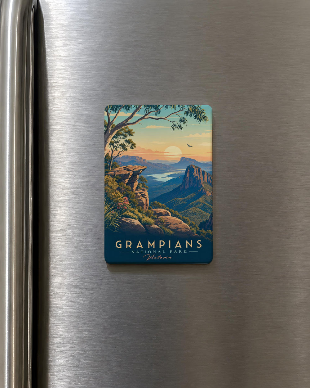 Grampians National Park Fridge Magnet, Australia Travel Souvenir, Grampians Mountains Landmark Keepsake Magnet