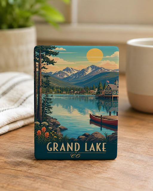 Grand Lake Colorado Fridge Magnet, Grand Lake CO Souvenir Magnet, Rocky Mountain National Park Travel Keepsake Gift