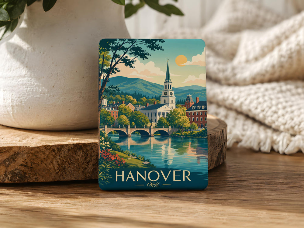 Hanover NH Fridge Magnet, Hanover New Hampshire Souvenir Magnet, Dartmouth College Town Keepsake Gift