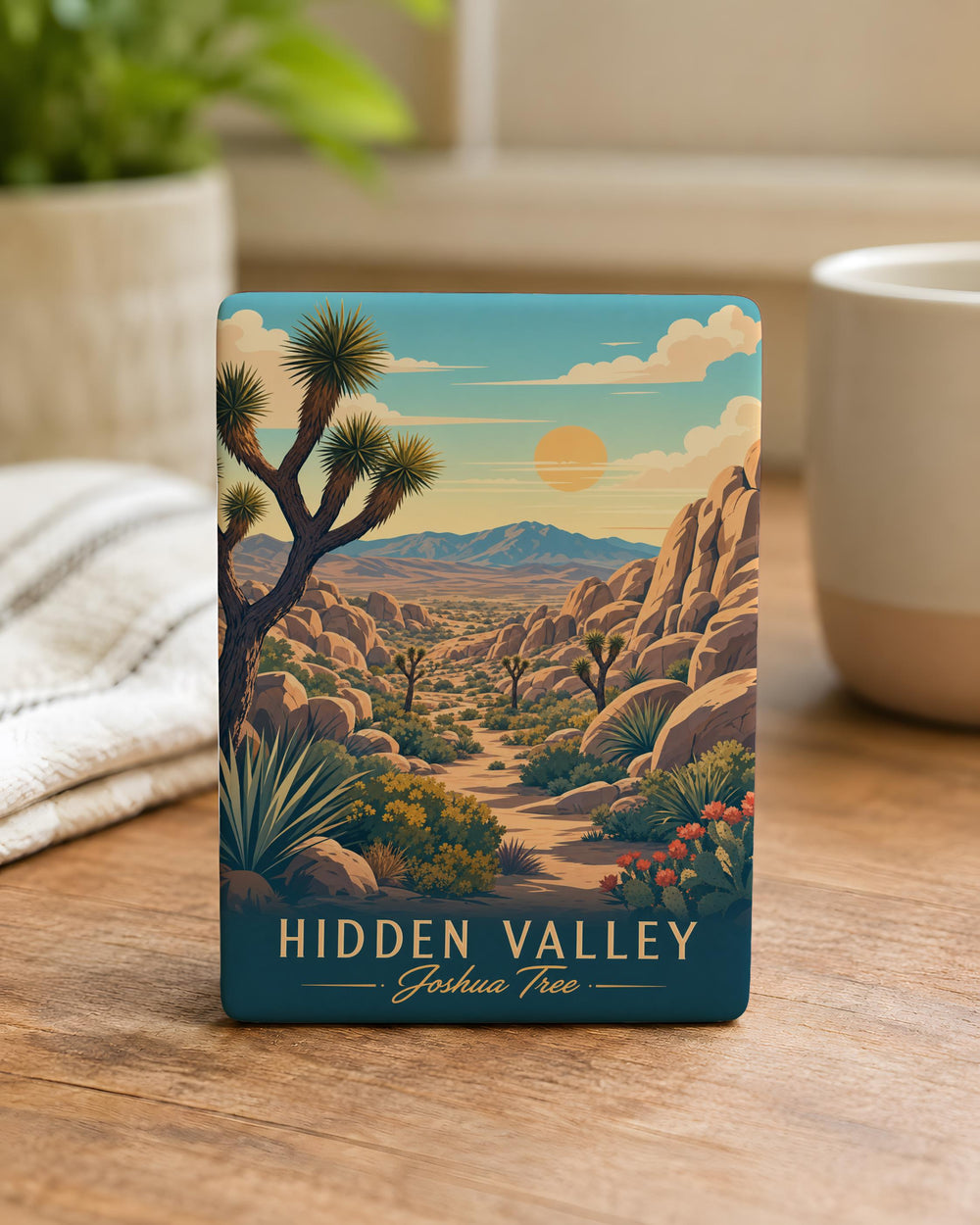 Hidden Valley Joshua Tree National Park Fridge Magnet, Desert Rocks & Joshua Trees Souvenir Magnet, California Travel Gift