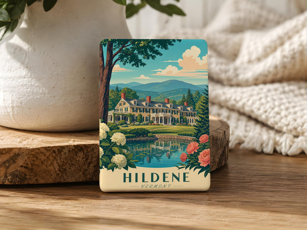 Hildene Estate Fridge Magnet, The Lincoln Family Home in Manchester Vermont Souvenir Magnet, Historic Mansion Gift