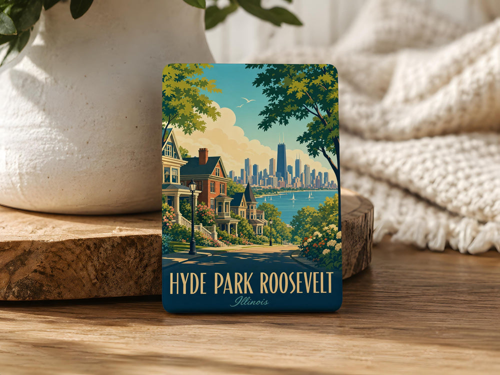Hyde Park Roosevelt Fridge Magnet, Franklin D. Roosevelt Historic Site Souvenir, Hudson Valley New York Travel Keepsake Magnet