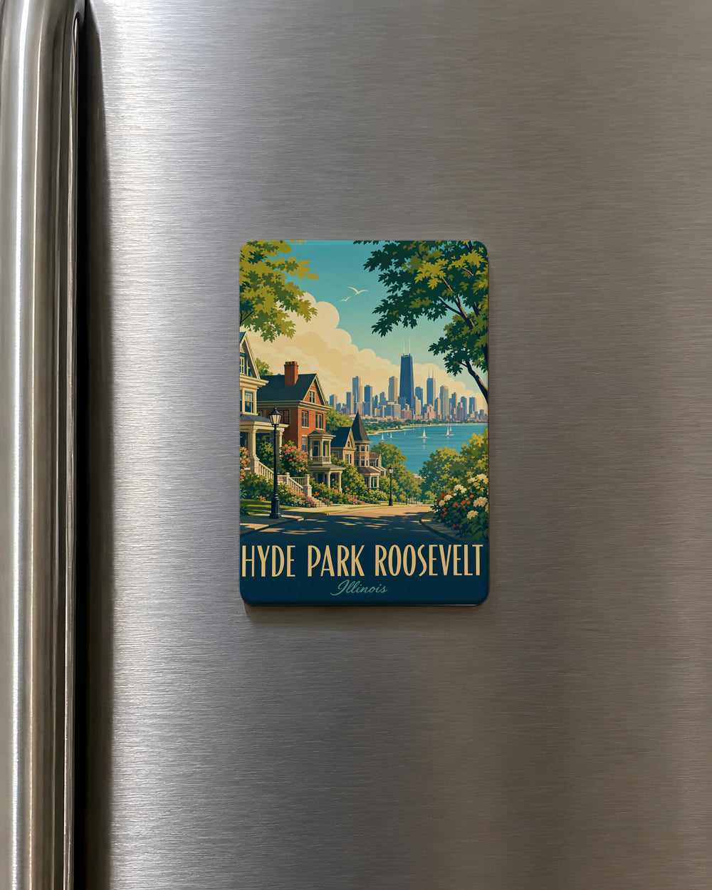 Hyde Park Roosevelt Fridge Magnet, Franklin D. Roosevelt Historic Site Souvenir, Hudson Valley New York Travel Keepsake Magnet