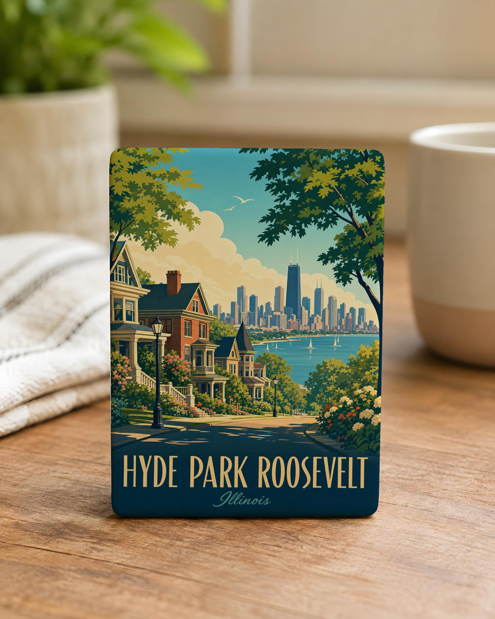 Hyde Park Roosevelt Fridge Magnet, Franklin D. Roosevelt Historic Site Souvenir, Hudson Valley New York Travel Keepsake Magnet