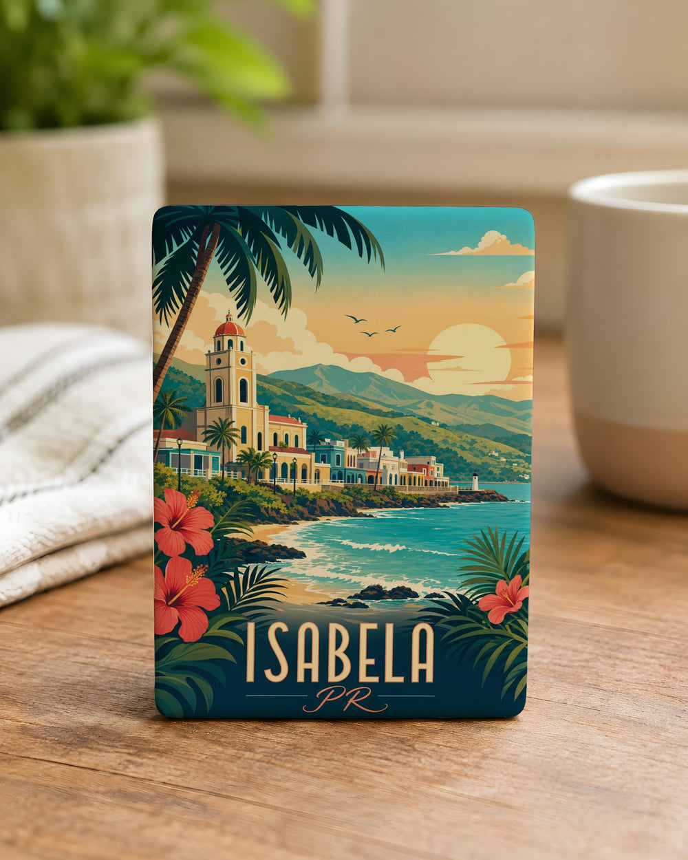 Isabela Puerto Rico Fridge Magnet, Isabela PR Souvenir Magnet, Puerto Rico Travel Keepsake, Caribbean Vacation Gift