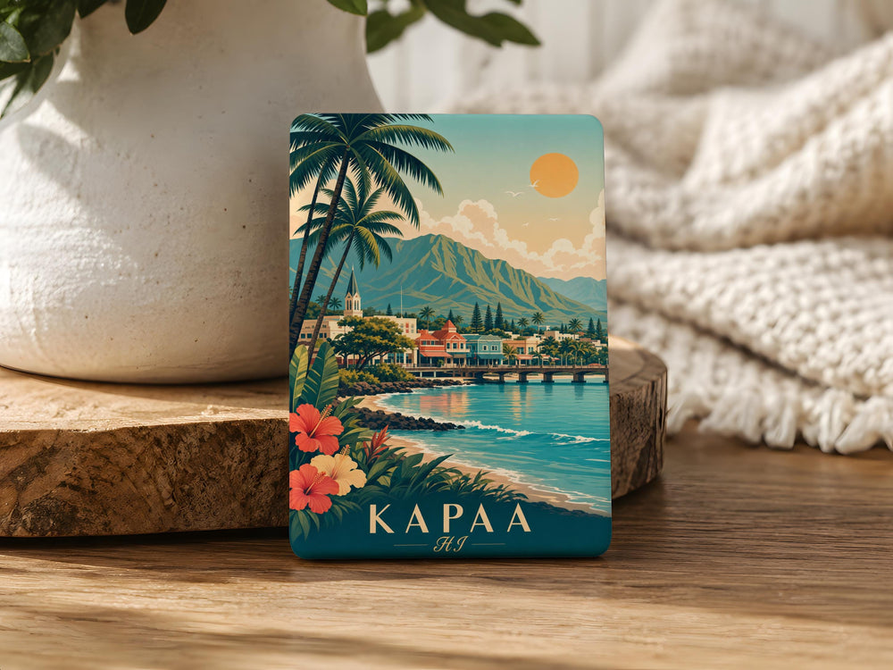 Kapaa Hawaii Fridge Magnet, Kauai HI Souvenir Magnet, Kapaa Town Travel Keepsake Magnet