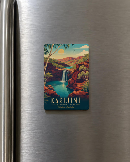 Karijini National Park Fridge Magnet, Western Australia Travel Souvenir, Outback Nature Landmark Keepsake Magnet