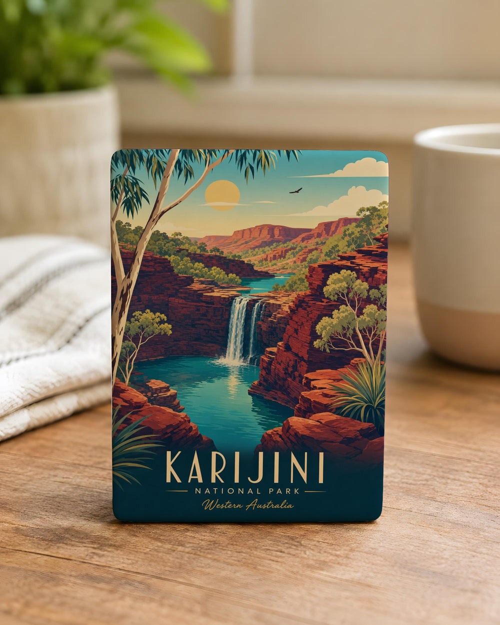 Karijini National Park Fridge Magnet, Western Australia Travel Souvenir, Outback Nature Landmark Keepsake Magnet