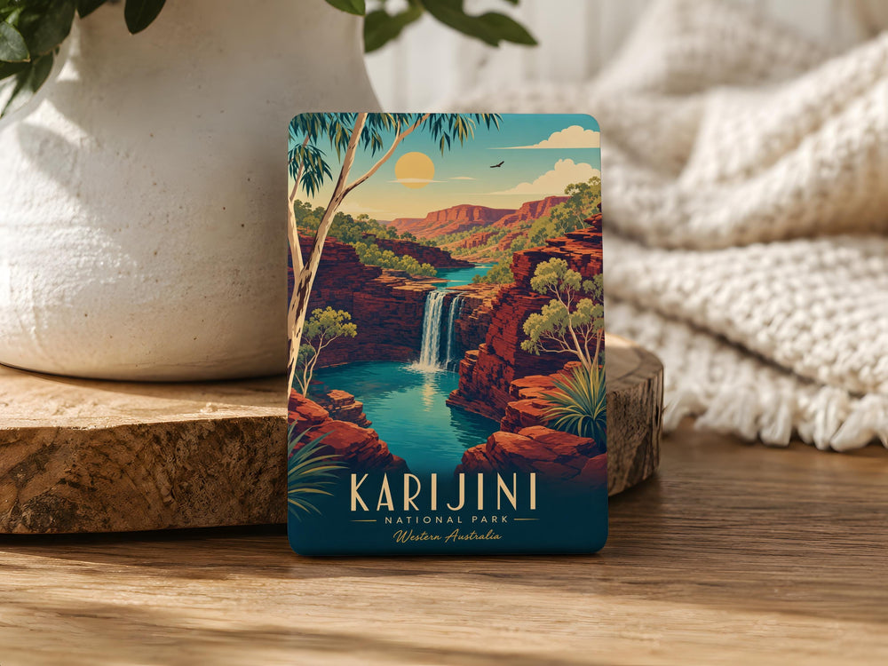 Karijini National Park Fridge Magnet, Western Australia Travel Souvenir, Outback Nature Landmark Keepsake Magnet