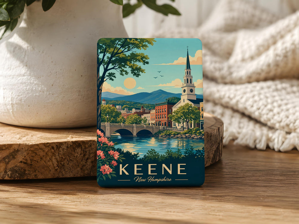 Keene NH Fridge Magnet, Keene New Hampshire Souvenir Magnet, Keene NH Travel Gift, New Hampshire Keepsake Magnet