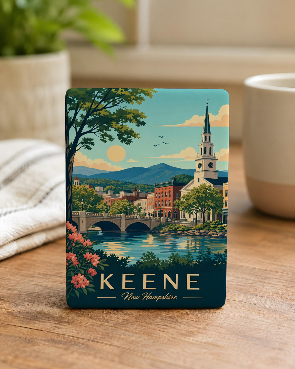 Keene NH Fridge Magnet, Keene New Hampshire Souvenir Magnet, Keene NH Travel Gift, New Hampshire Keepsake Magnet