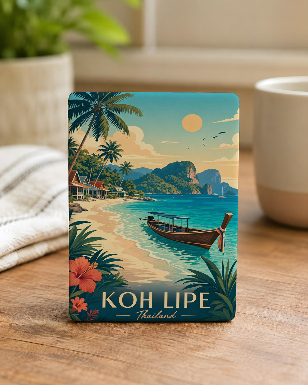 Koh Lipe Thailand Fridge Magnet, Koh Lipe Island Souvenir Magnet, Thailand Travel Gift, Andaman Sea Beach Vacation Keepsake