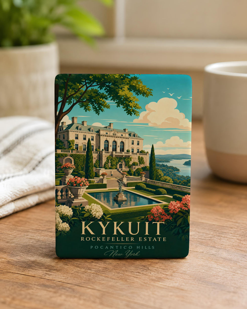 Kykuit Rockefeller Estate Fridge Magnet, Hudson Valley Historic Mansion and Gardens Souvenir Magnet, New York Landmark Magnet