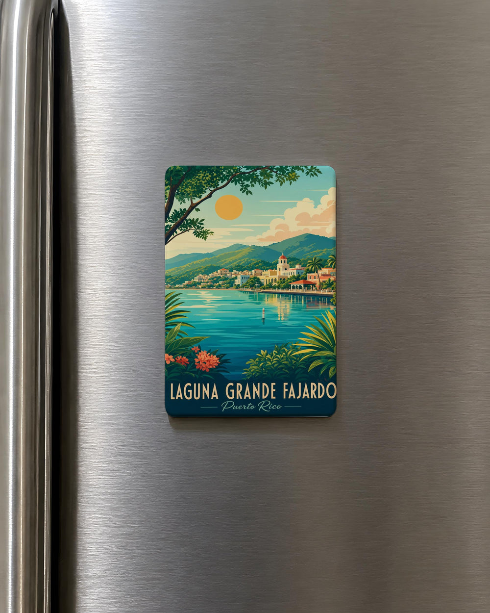Laguna Grande Fajardo Puerto Rico Bioluminescent Bay Fridge Magnet Souvenir Travel Keepsake Coastal Landmark Magnet