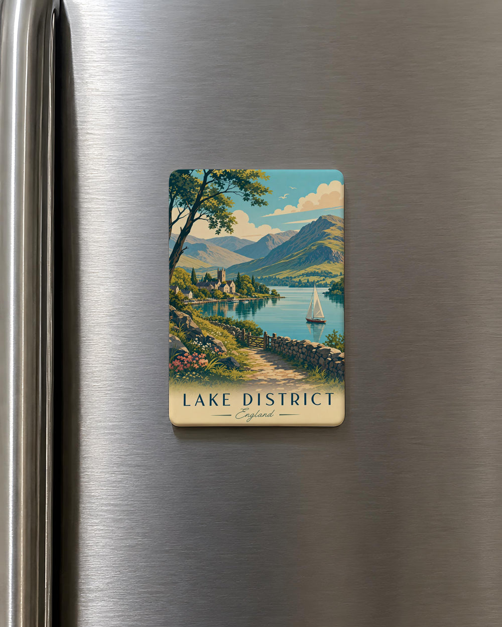 Lake District Fridge Magnet, Lake District National Park Souvenir Magnet, Cumbria England Travel Keepsake Magnet