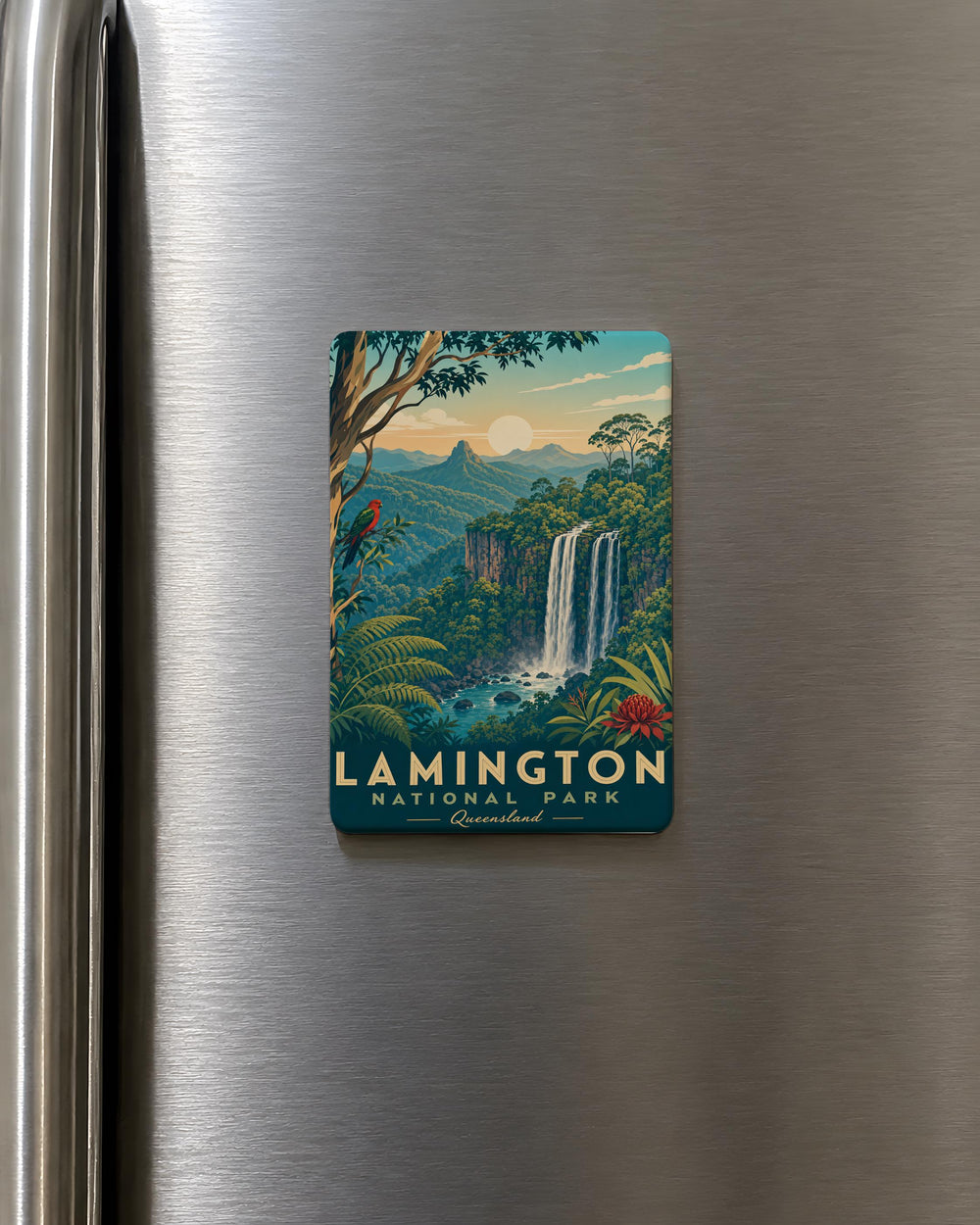 Lamington National Park Fridge Magnet, Queensland Australia Travel Souvenir Magnet, Nature Landmark Keepsake Magnet
