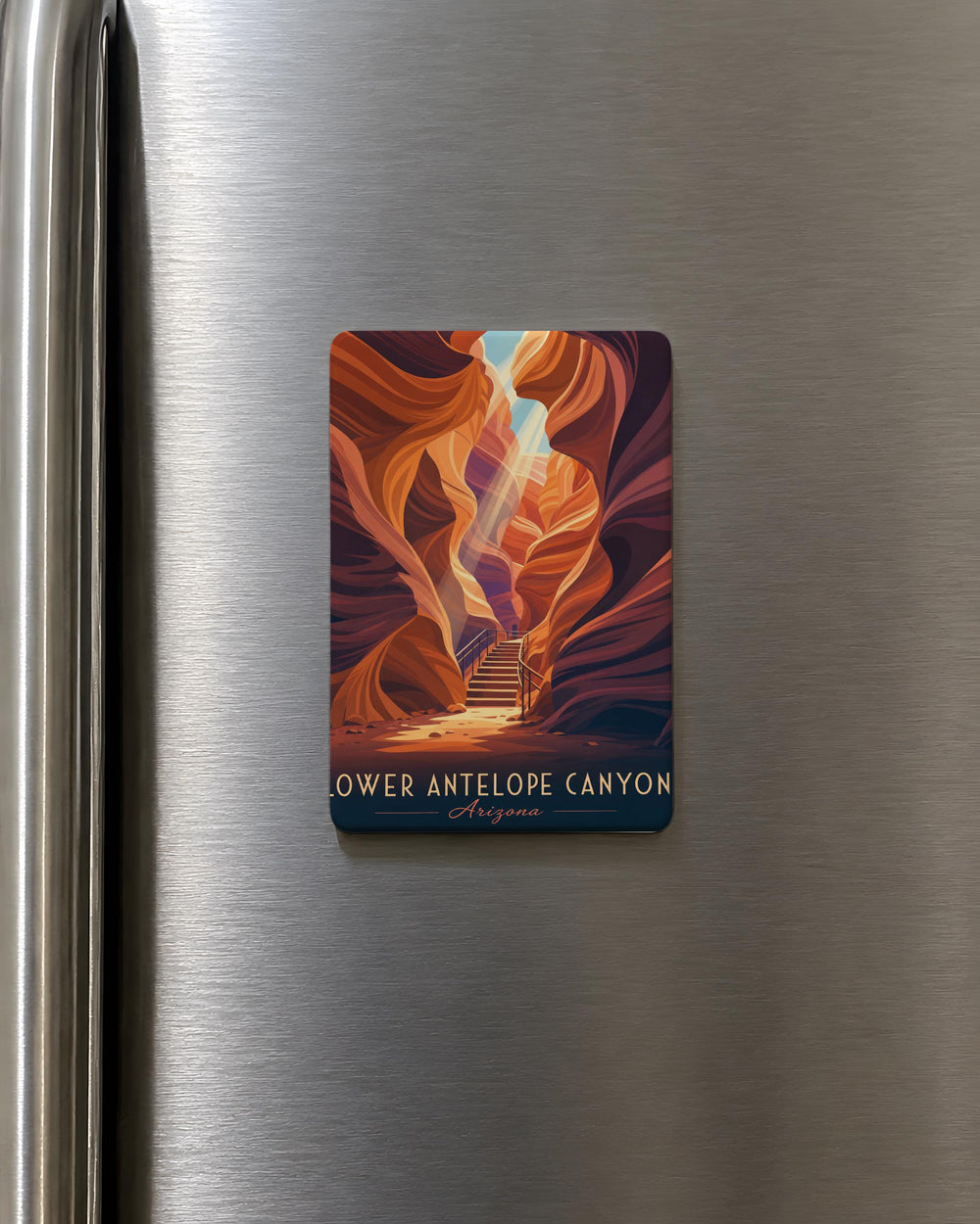 Lower Antelope Canyon Fridge Magnet, Arizona Slot Canyon Souvenir Magnet, Page AZ Travel Gift, Southwest Landmark Magnet