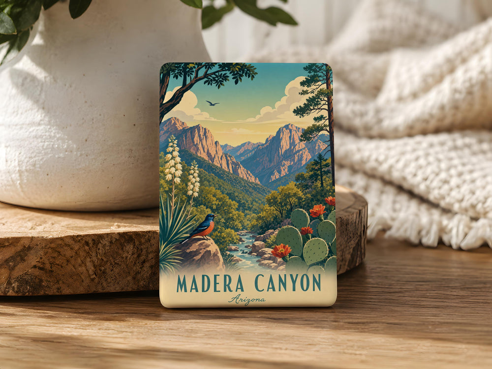 Madera Canyon Fridge Magnet, Arizona Nature Souvenir, Hiking Trail Landscape Keepsake, Birding Destination Gift