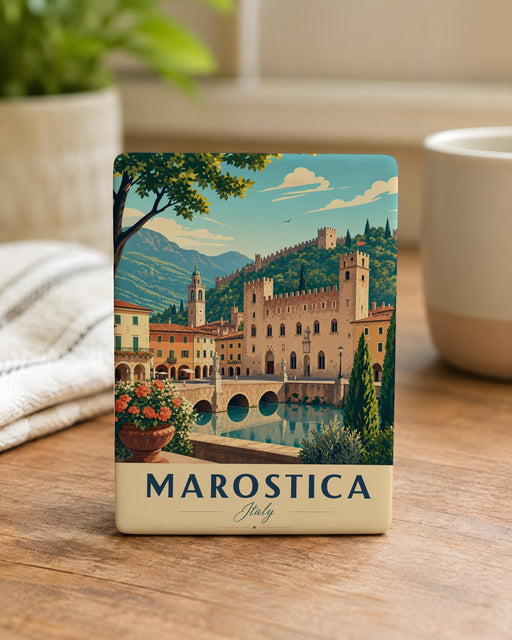 Marostica Italy Fridge Magnet, Marostica Town Souvenir Magnet, Italy Travel Gift, Veneto Italy Keepsake Magnet
